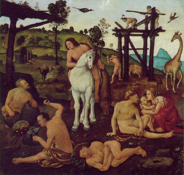Piero di Cosimo Vulcan and Aeolus oil painting image